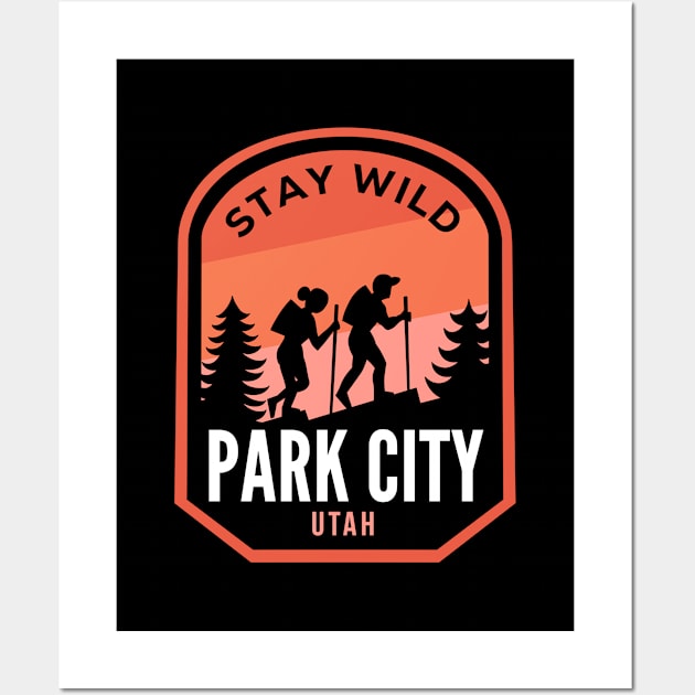 Park City Utah Hiking in Nature Wall Art by HalpinDesign